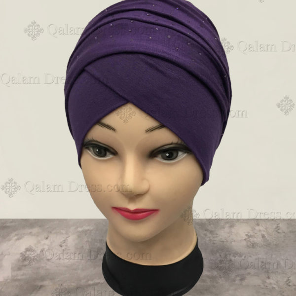 Bonnet turban croisée